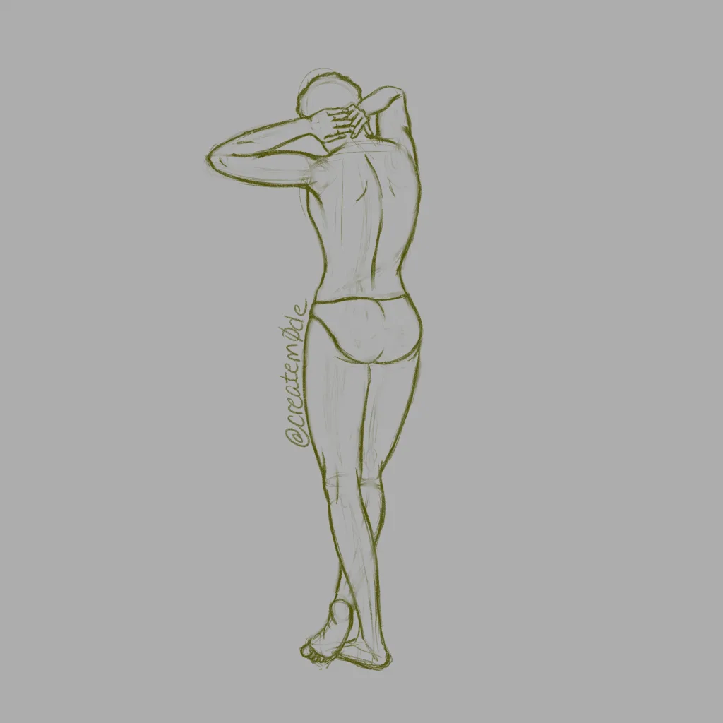 gender neutral model sketch