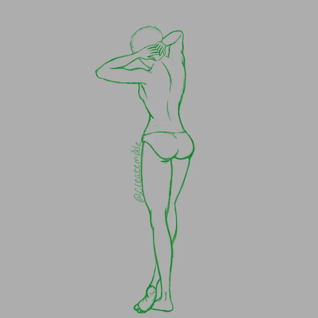 female gender model sketch