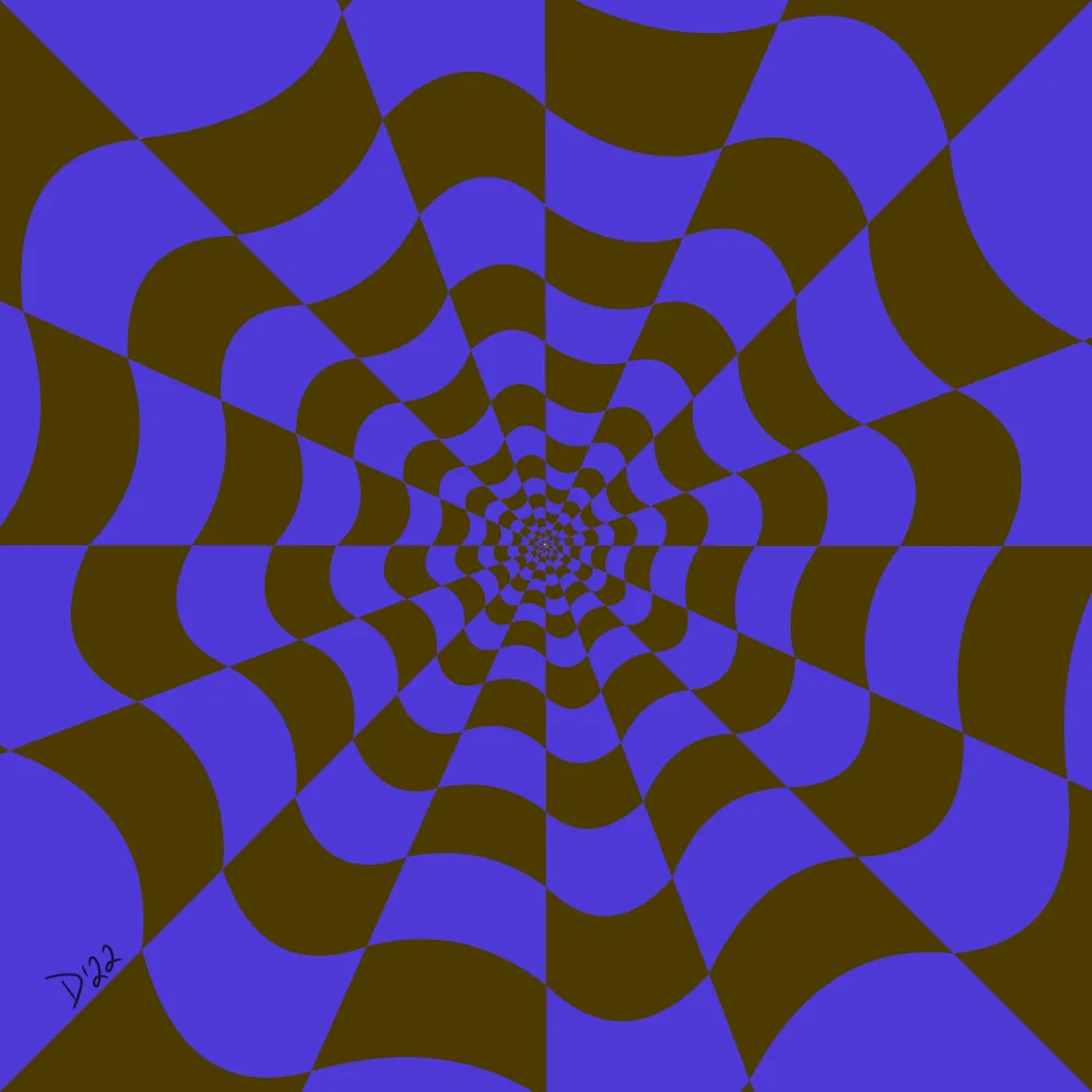 purple op art
