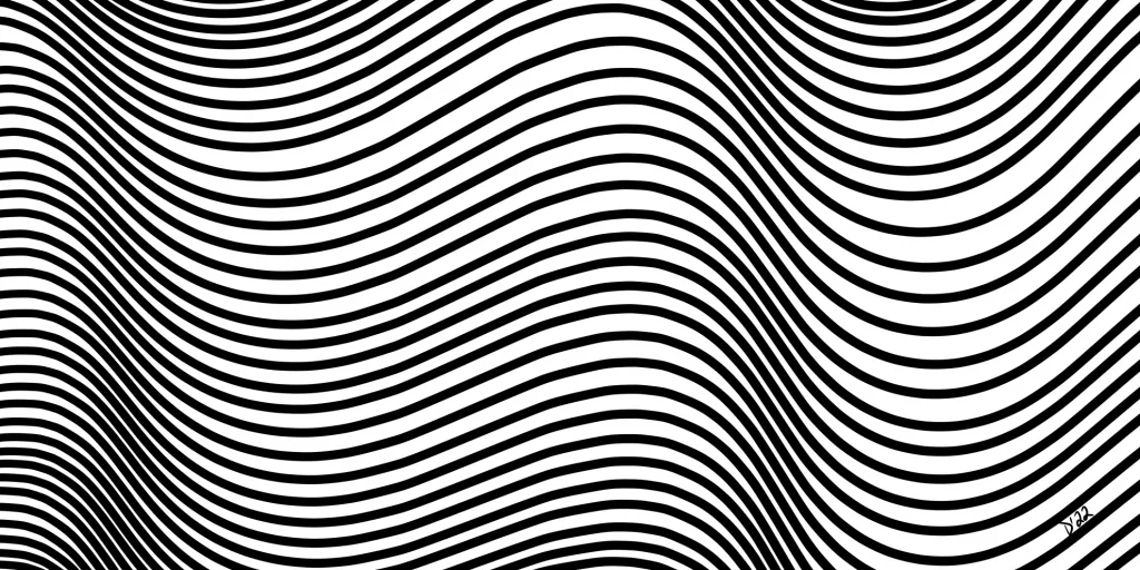 wavy lines op art