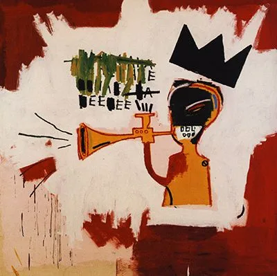 jean michel basquiat trumpet painting